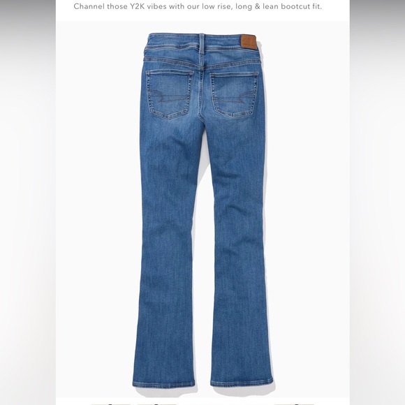 NWT AE American Eagle Next Level Low Rise Kick Boot Sz 00 Short Med Bright Indi… - Picture 8 of 10